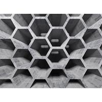 A.S. CREATIONS A.s.creations - DD118738 HoneycombStructure1 Designwalls fototapete 3d betonoptik 255 x 350 cm (4 Teile) Online Fototapeten bestellen - Grau, Schwarz