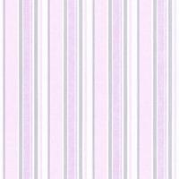 A.S. CREATIONS Tapete Streifen Getsreifte Tapeten Tapete Kinderzimmer Grau Pink Rosa Weiß Vliestapete Grau Pink Rosa Weiß 358494 35849-4 - Grau, Pink / Rosa, Weiß