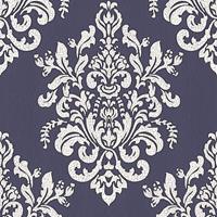 A.S. CREATIONS A.s.creations - Barock-Tapete Ornament-Tapete Grau Violett Lila Weiß Vliestapete Grau Violett Lila Weiß 341431 34143-1 - Grau, Violett / Lila, Weiß