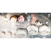 A.S. CREATIONS A.s.creations - DD108985 Cockpit AP Digital 4 fototapete flugzeug 250 x 500 cm (5 Teile) Fototapeten Online-Shop - Grau, Rot