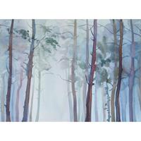 A.S. CREATIONS DD118801 AquarelleFores Designwalls fototapete wald 255 x 350 cm (4 Teile) Jetzt Fototapeten günstig kaufen - Blau, Grün