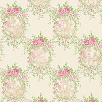 A.S. CREATIONS A.s.creations - Blumentapete florale Tapete Tapeten Wohnzimmer Beige Crème Grün Pink Rosa Vliestapete Beige Crème Grün Pink Rosa 344992 34499-2