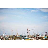 A.S. CREATIONS A.s.creations - DD109200 SriLankaBoat AP Digital 4 fototapete meer 270 x 400 cm (4 Teile) Fototapeten bei BRICOFLOR kaufen - Blau, Rot