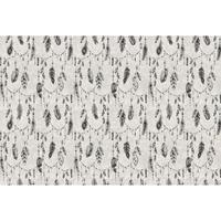A.S. CREATIONS A.s.creations - DD118445 BohoFeather2 Atelier 47 fototapete federn 270 x 400 cm (4 Teile) Online Fototapeten bestellen - Grau, Schwarz / Anthrazit