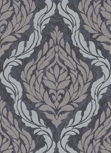 dutchwallcoverings Dutch Wallcoverings Behang Carat Deluxe Medaillon Antr/Zilver 10060-37