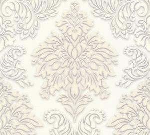A.S. CREATIONS Glitzer-Tapete Beige Crème Silber Weiß Vliestapete Beige Crème Silber Weiß 368982 36898-2 - Beige / Crème, Silber, Weiß