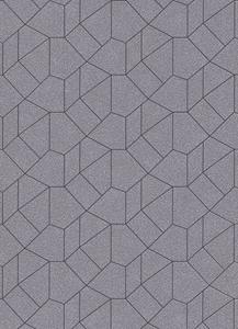 dutchwallcoverings Dutch Wallcoverings Behang Carat Deluxe Dessin Zilver/Zwart 10062-37