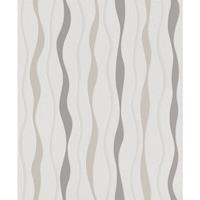 RASCH Vliestapete 415407 Home Style streifen weiß, 10,05 x 0,53 m - 