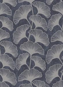 dutchwallcoverings Dutch Wallcoverings Behang Carat Deluxe Bloem Zwart/Zilver 10064-37