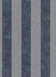 dutchwallcoverings Dutch Wallcoverings Behang Carat Deluxe Streep Antraciet/Zilver 10077-37