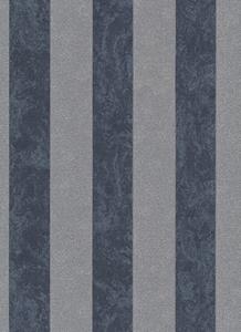 dutchwallcoverings Dutch Wallcoverings Behang Carat Deluxe Streep Antraciet/Zilver 10077-37