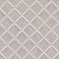 ART FOR THE HOME Boutique - Vliestapete - Geo - Metallic Effekt -Taupe/Kupfer - 10m x 52cm