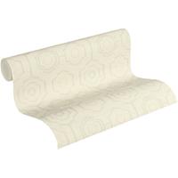 A.S. CREATION A.s.creation - Geometrische Tapete Creme Vliestapete 371772 371772