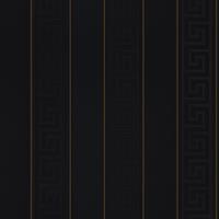 A.S. CREATIONS Versace-Tapete schwarz gold | Italienische Luxus-Tapete gestreift 935244 | Vliestapete Versace 93524-4 | Ägypten-Tapete für Schlafzimmer &