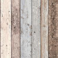 A.S. CREATIONS Holztapete Shabby Chic Weiß Blau Braun 8550-39 | Vliestapete in Holzoptik Vintage Chic 855039 | Maritime Tapete für Kinderzimmer, Badezimmer! - Blau,
