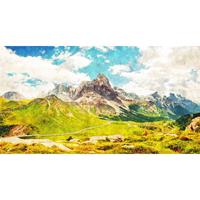 A.S. CREATIONS A.s.creations - Fototapete dolomiti 1 DD113662 Livingwalls Walls by Patel Vliestapete Blau Grün Weiss - Beige, Blau, Rot