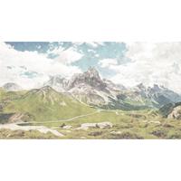 A.S. CREATIONS A.s.creations - Fototapete dolomiti 2 DD113667 Livingwalls Walls by Patel Vliestapete Blau Grün Weiss - Grau, Rot, Schwarz, Weiß