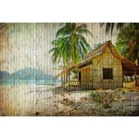 A.S. CREATIONS A.s.creations - Fototapete tahiti 1 DD113672 Livingwalls Walls by Patel Vliestapete Beige Blau Braun Grün Weiss - Grau, Schwarz, Weiß