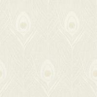 A.S. CREATIONS Tapete mit Federn Feder-Tapete Tapete Büro Beige Crème Grau Silber Vliestapete Beige Crème Grau Silber 369711 36971-1 - Beige / Crème, Grau, Silber