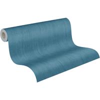 A.s. Création Behang Effen Blauw - 53 Cm X 10,05 M - As-378338