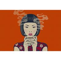A.S. CREATIONS A.s.creations - Fototapete akari 2 DD113807 Livingwalls Walls by Patel Vliestapete Beige Orange Schwarz - Grau, Rosa, Rot