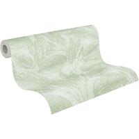 A.s. Création Behang Bloemmotief Groen - 53 Cm X 10,05 M - As-378363