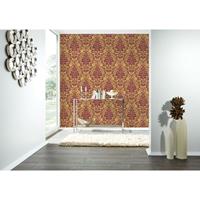 A.S. CREATION A.s.creation - Barock Tapete Gold Bordeaux 369103 10.05 x 0.53 Meter| BEAUTIFUL WALLS | Ornament Vliestapete | Vliestapete