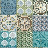 A.S. CREATIONS Retro-Tapete Tapete Küche Blau Gelb Grün Vliestapete Blau Gelb Grün 364851 36485-1 - Blau, Gelb, Grün