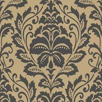 A.S. CREATION A.s.creation - Ornament Tapete Bronze Schwarz 369104 10.05 x 0.53 Meter| BEAUTIFUL WALLS | Barock Tapete | Vliestapete