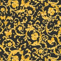 A.S. CREATIONS A.s.creations - Barock-Tapete Ornament-Tapete Gelb Grau Schwarz Anthrazit Vliestapete Gelb Grau Schwarz Anthrazit 343252 34325-2 - Gelb, Grau,