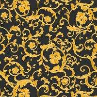 A.S. CREATIONS A.s.creations - Barock-Tapete Ornament-Tapete Gelb Grau Schwarz Anthrazit Vliestapete Gelb Grau Schwarz Anthrazit 343262 34326-2 - Gelb, Grau,