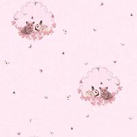 HOMEMAISON Moderne Tapeten Schöne Tapeten Tapeten-Trends Tapete Kinderzimmer Bunt Pink Rosa Vliestapete Bunt Pink Rosa 355641 35564-1 - Bunt, Pink