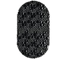 RELAXDAYS Badewannenmatte oval, BxT: 67 x 38 cm, waschbar, Massage, rutschfeste Badewanneneinlage, Saugnäpfe, schwarz