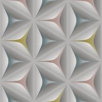 A.S. CREATIONS 3D-Tapete grau bunt | Retro-Tapete 3D 96042-2 | Vliestapete Muster 960422 | Ausgefallene Tapeten für Wohnzimmer & Büro | Jetzt Tapeten - B