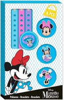 Disney armbandenset Minnie Mouse junior blauw/roze 6 delig