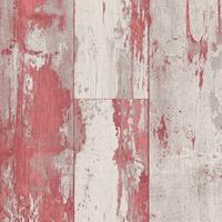 Dutch Wallcoverings Behang Hout Rood En Beige