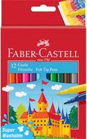 FABER-CASTELL Fasermaler CASTLE, 12er Kartonetui