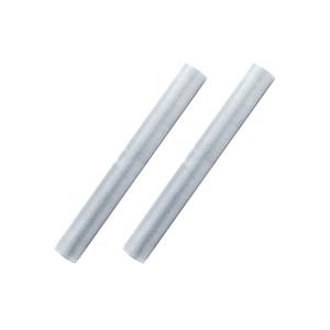 2x rollen zilveren glans organza stof 36 cm -