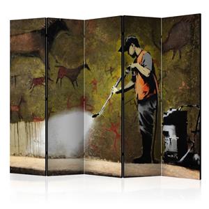 Karo-art Vouwscherm - Banksy - Cave Painting II