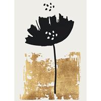 A.S. CREATIONS A.s.creations - DD119933 BlackPoppy ARTist fototapete blumen 280 x 200 cm (2 Teile) | Fototapeten online entdecken - Gold, Schwarz / Anthrazit