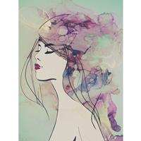A.S. CREATIONS A.s.creations - DD120017 Lady3 ARTist fototapete modern 270 x 200 cm (2 Teile) | Online Fototapeten bestellen - Grün, Violett / Lila