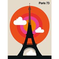 A.S. CREATIONS A.s.creations - DD120089 Paris73 ARTist fototapete eifelturm paris 270 x 200 cm (2 Teile) | Jetzt Fototapeten günstig kaufen - Beige / Crème, Orange