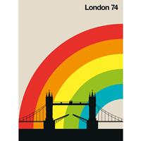 A.S. CREATIONS A.s.creations - DD120109 London74 ARTist fototapete london skyline 270 x 200 cm (2 Teile) | Fototapeten Online-Shop - Bunt, Rot