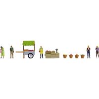 NOCH 16226 H0 Figuren-Themenwelt „Obststand'