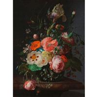 A.S. CREATIONS A.s.creations - DD122168 artistsstudio3 Walls by Patel 3 blumen vintage 270 x 200 cm (2 Teile) | Jetzt Fototapeten günstig kaufen - Bunt, Rot