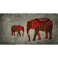 A.S. CREATIONS A.s.creations - DD122796 nairobi4 Walls by Patel 3 elefant orientalisch tiere 270 x 500 cm (5 Teile) | Fototapeten bei BRICOFLOR kaufen - Grau, Rot