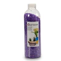 Decoratie steentjes/kiezeltjes fijn lila paars 1,5 kg -