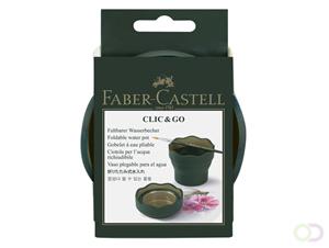 FABER-CASTELL Wasserbecher CLIC & GO, dunkelgrün