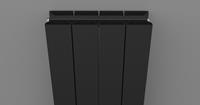 Thermrad AluStyle Plus designradiator 183,3 x 32 cm (H x L) zwart