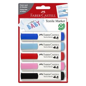 Faber Castell textielmarkers Baby 1 2 5 mm 5 stuks